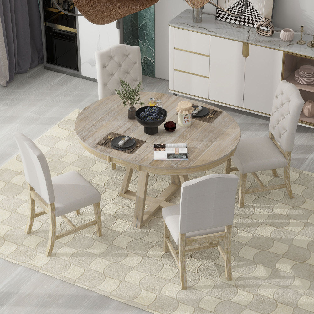 Oliver Dining Set, Set of 5 (Natural)