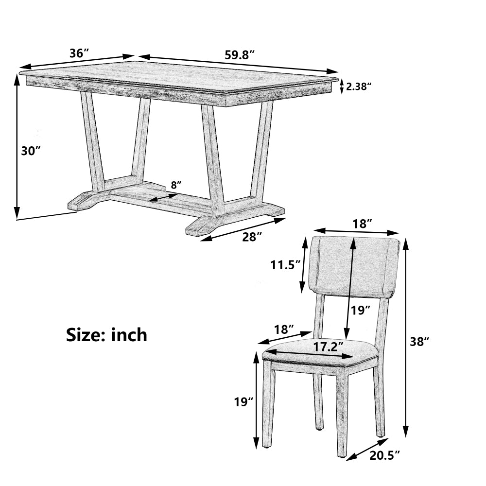 Turner Dining Set, Set of 5