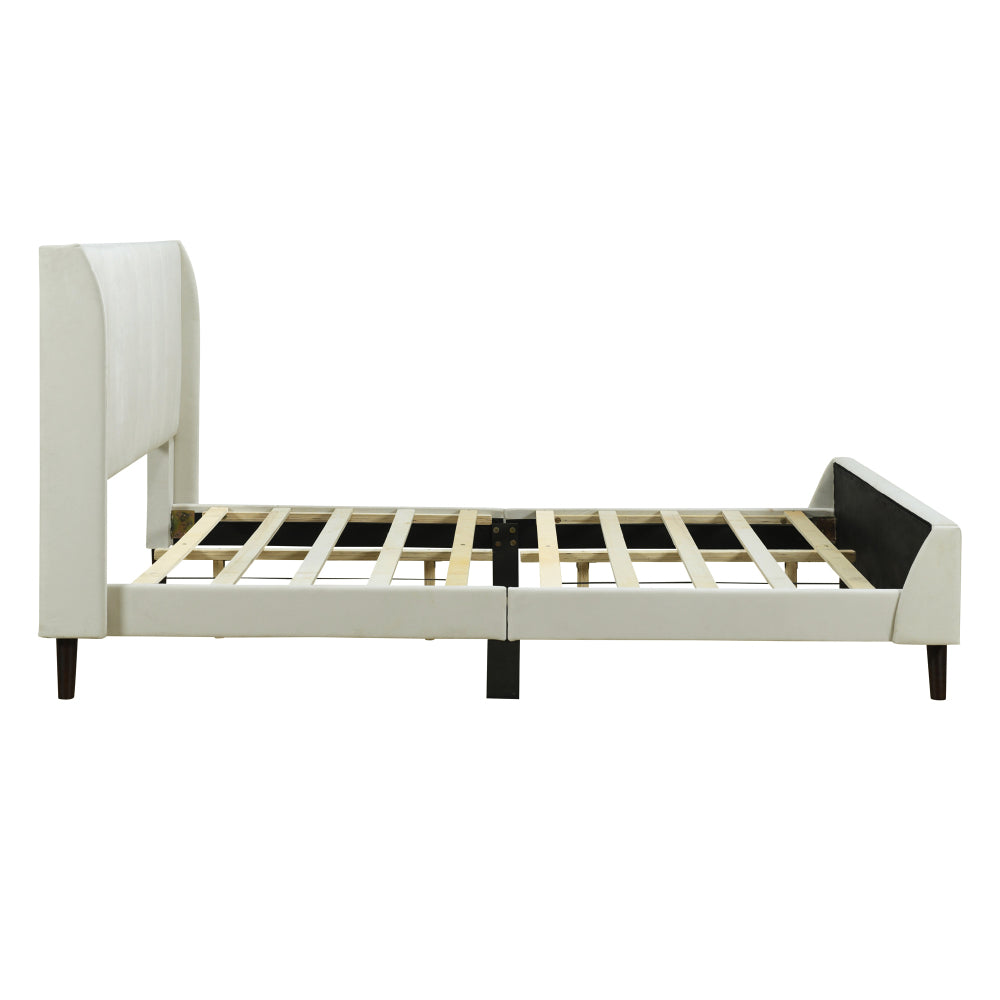 Eithan Bed Frame, Full (Beige)