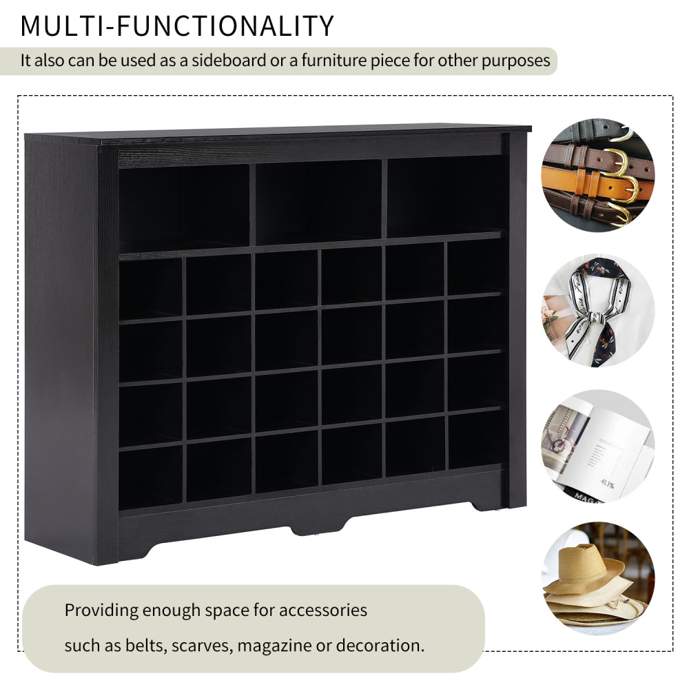 Villarreal Shoe Cabinet (Black)