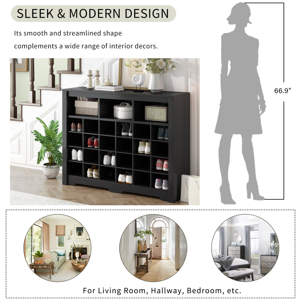 Villarreal Shoe Cabinet (Black)
