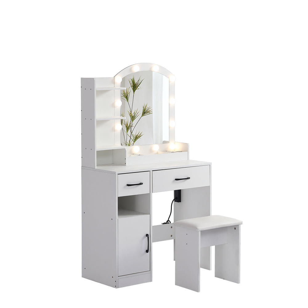 Joaquin Vanity Desk, White