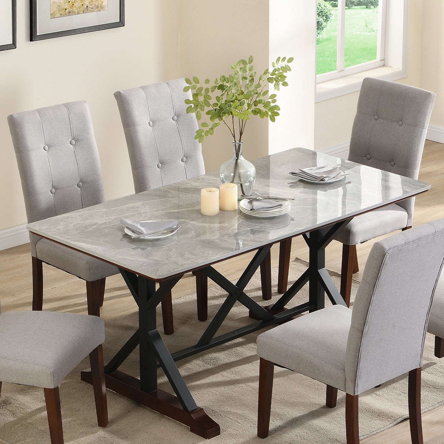 Larson Dining Set, Set of 7