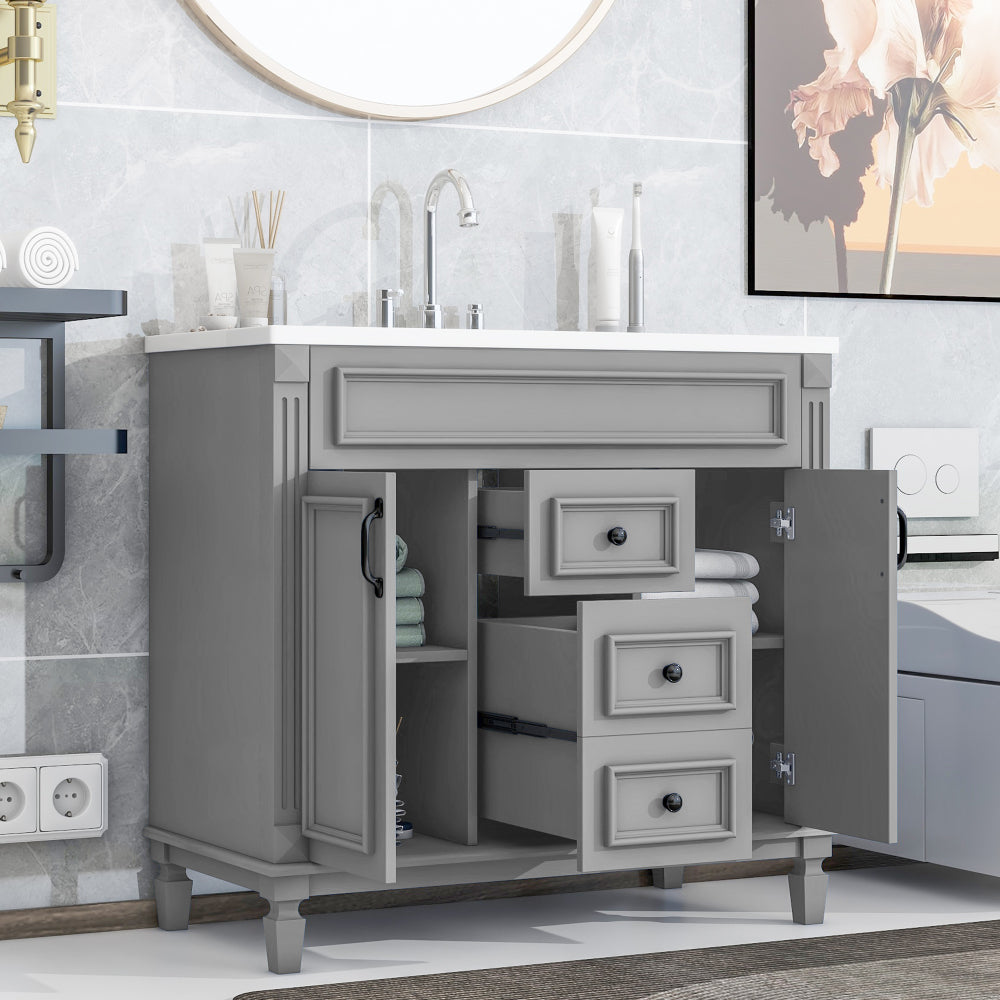 Becker Bathroom Vanity (Grey)