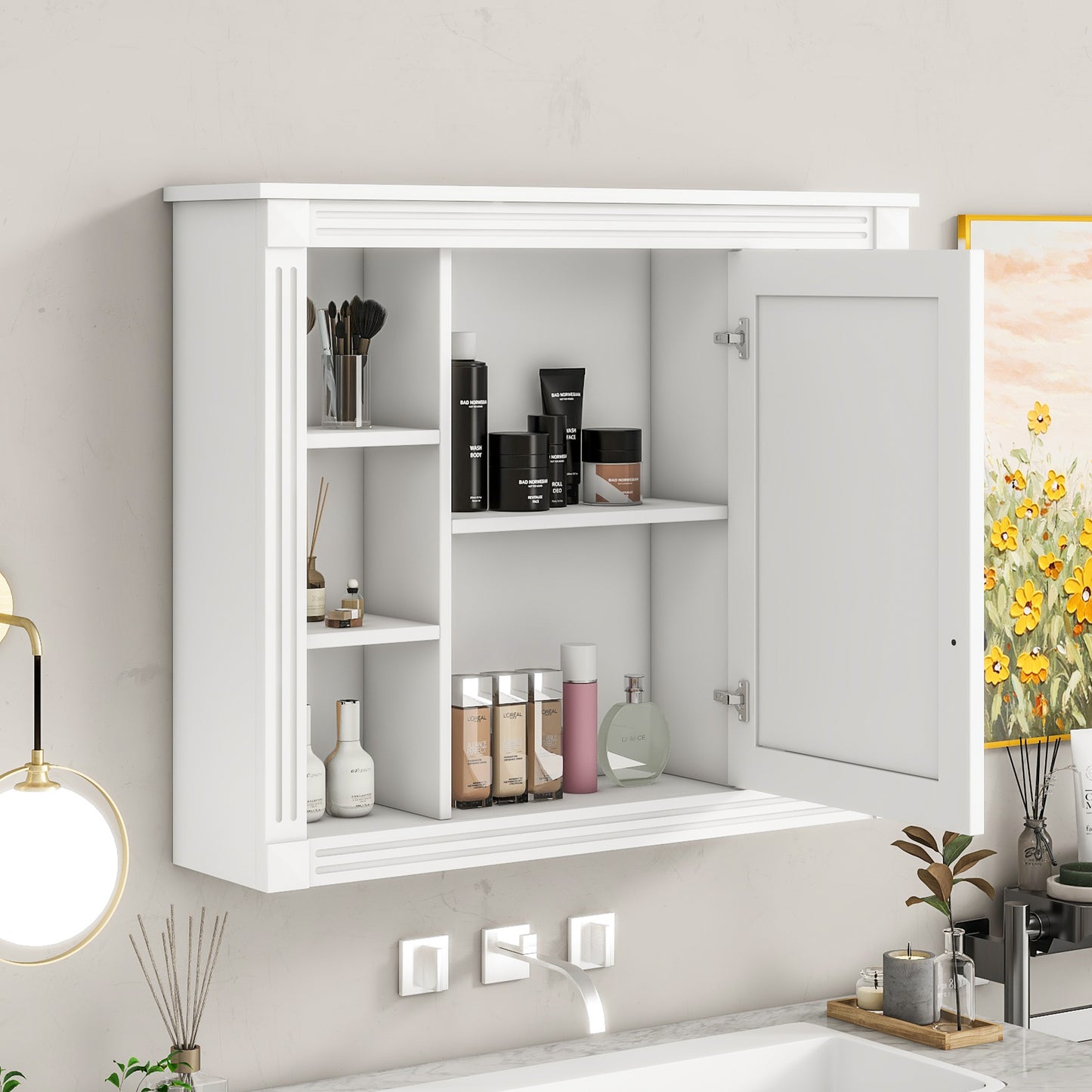 Darius Bathroom Cabinet (White)