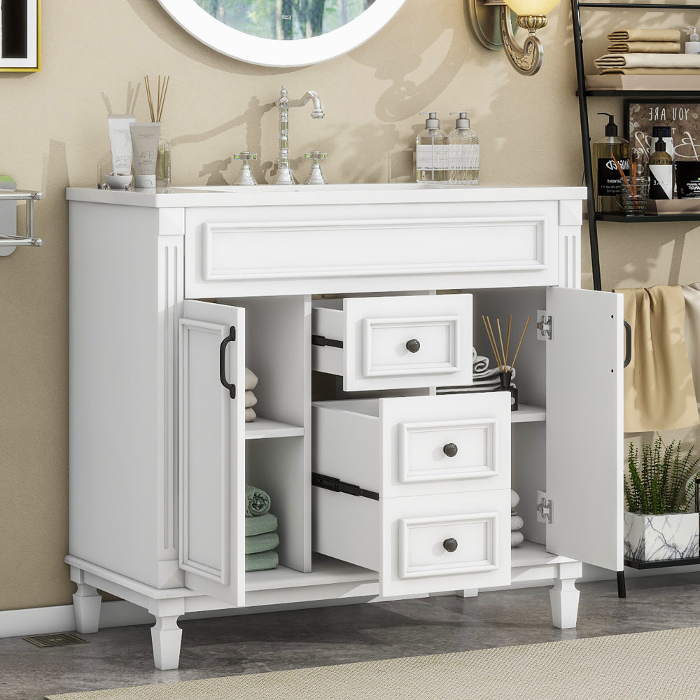 Becker Bathroom Vanity (White)