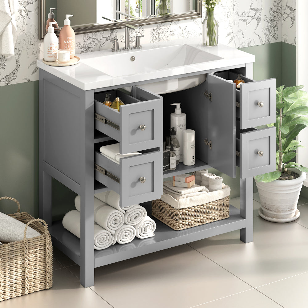 Guerrero Bathroom Vanity (Grey)