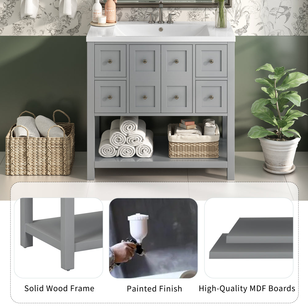 Guerrero Bathroom Vanity (Grey)