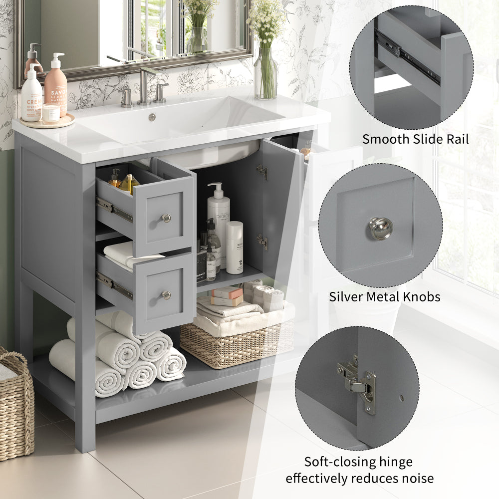 Guerrero Bathroom Vanity (Grey)