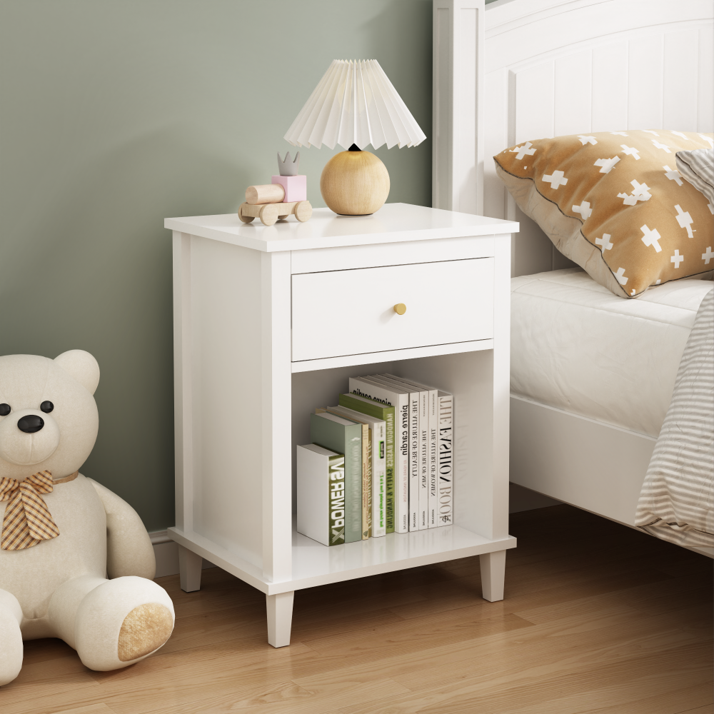Benson Nightstand, White