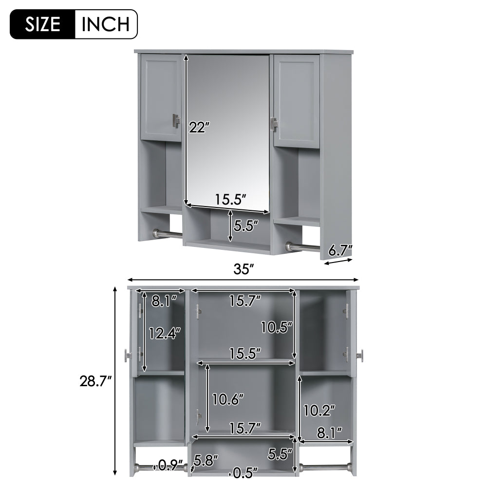 Cassius Bathroom Cabinet (Grey)
