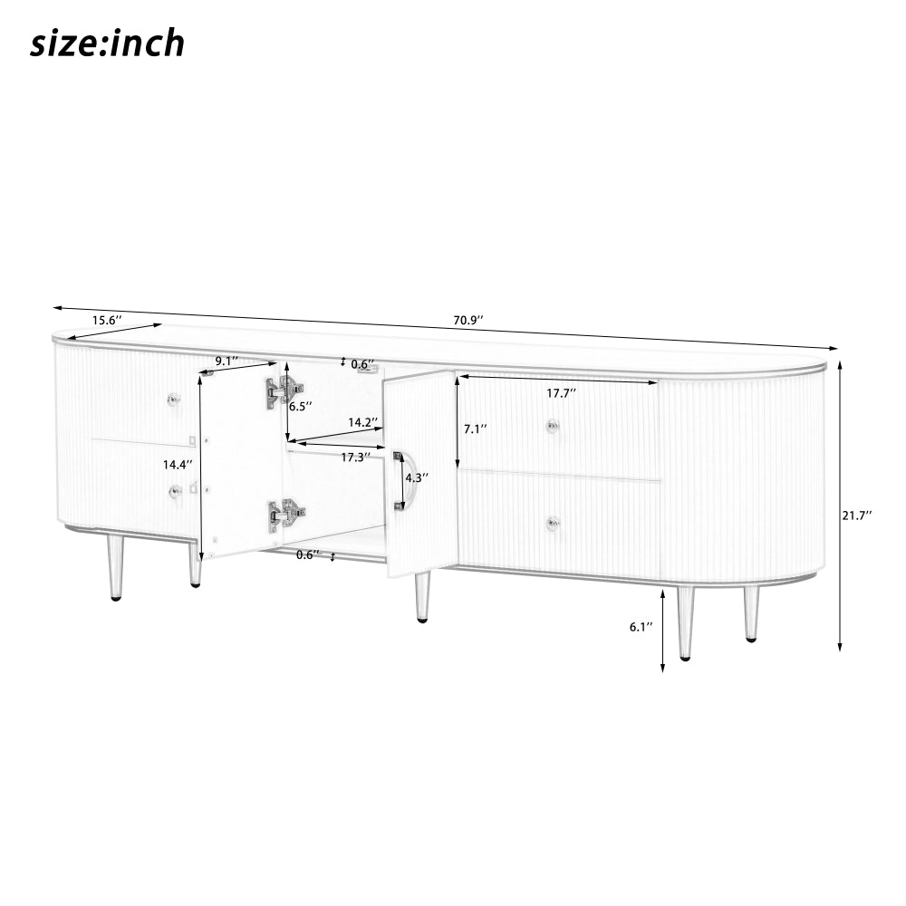 Enoch TV Stand (White)