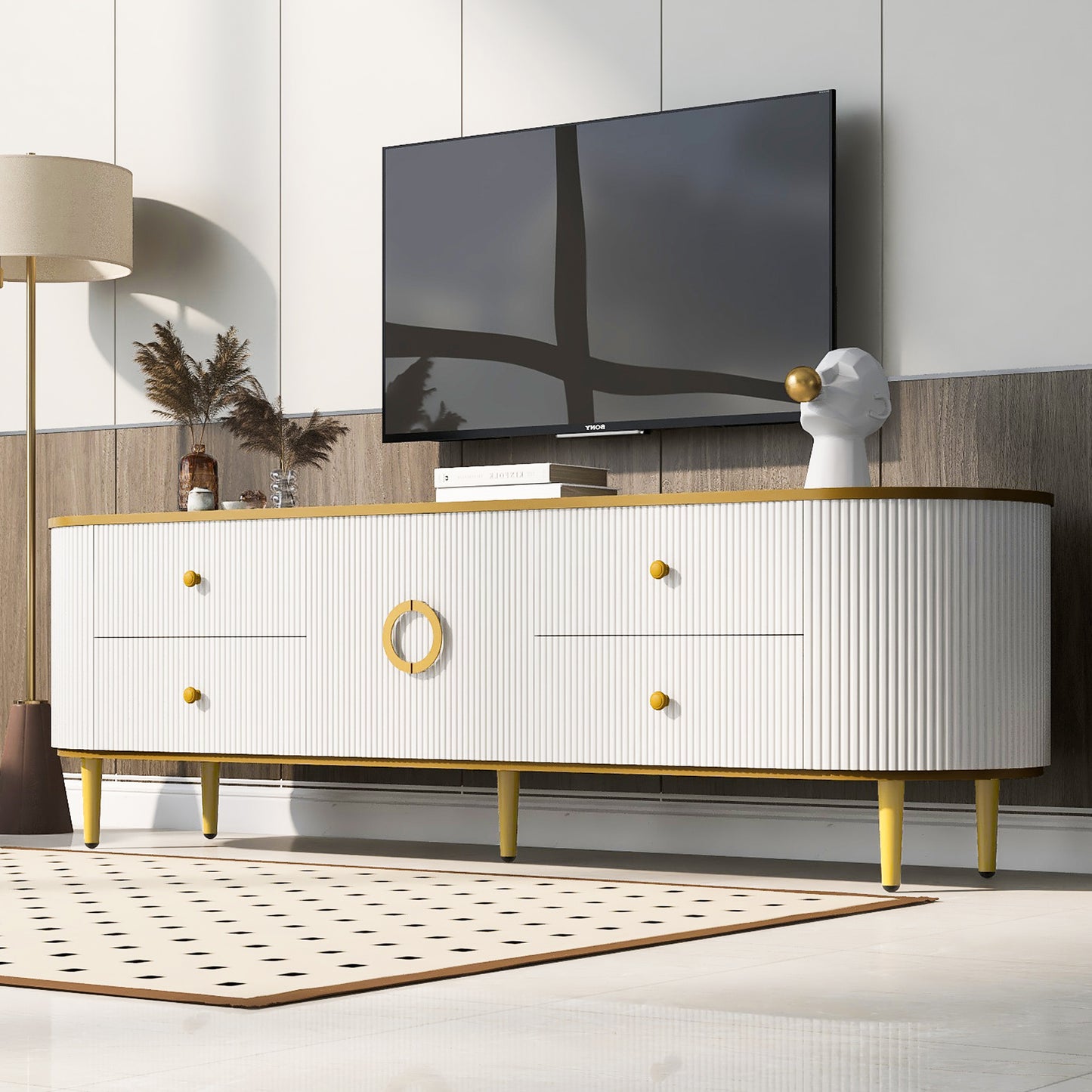 Enoch TV Stand (White)