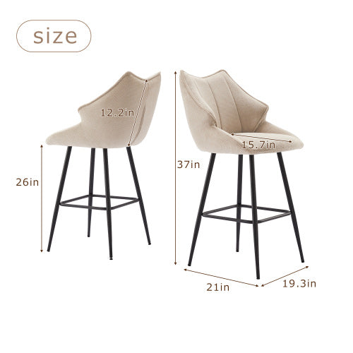 Burnett Bar Stool, Set of 2