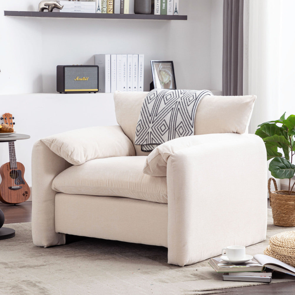 Bonnie Lounge Chair (White)