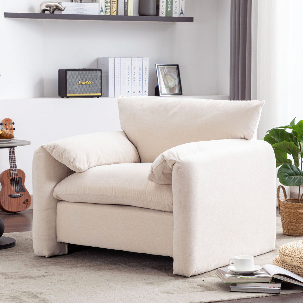 Bonnie Lounge Chair (White)