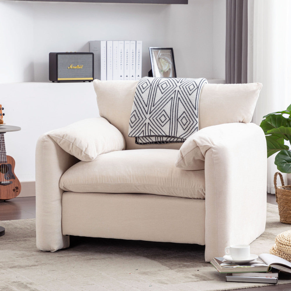 Bonnie Lounge Chair (White)