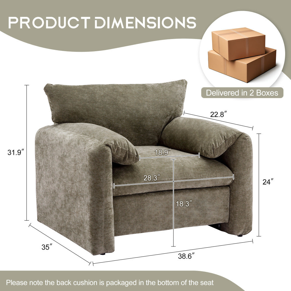 Bonnie Lounge Chair (Green)