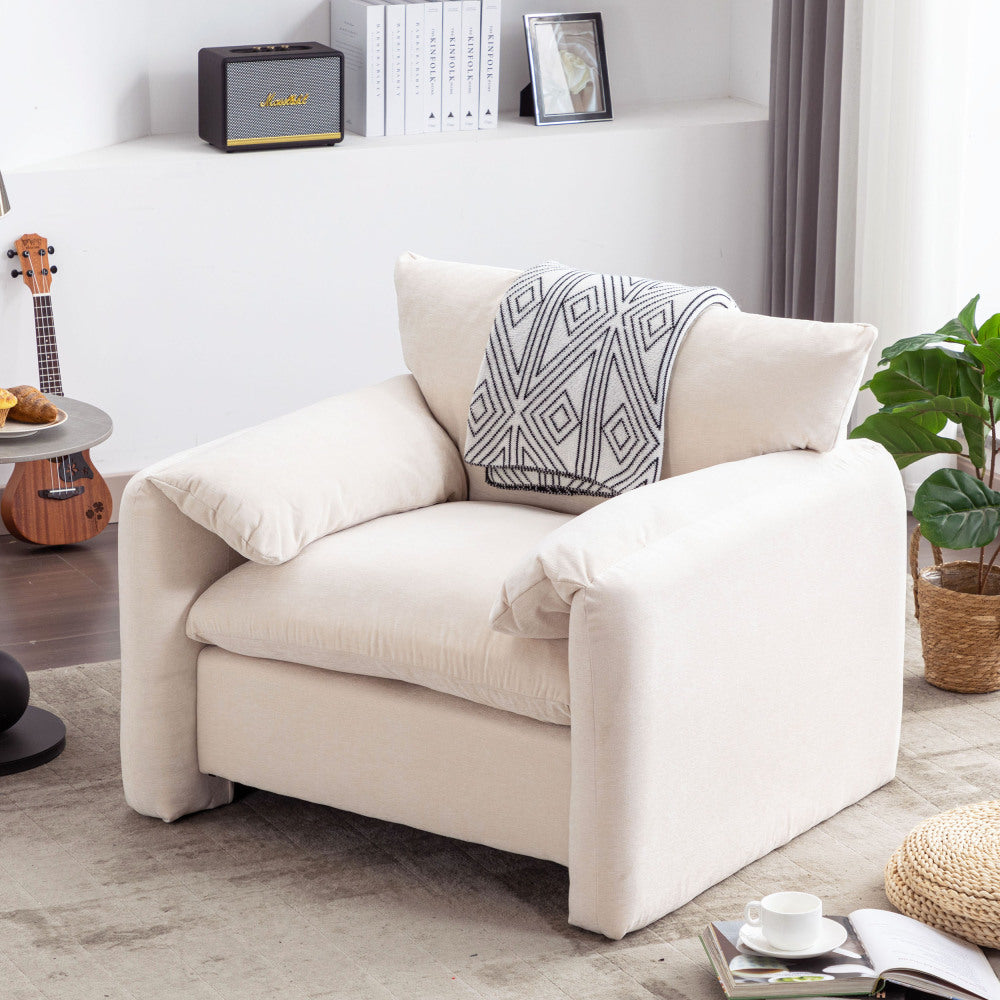 Bonnie Lounge Chair (White)