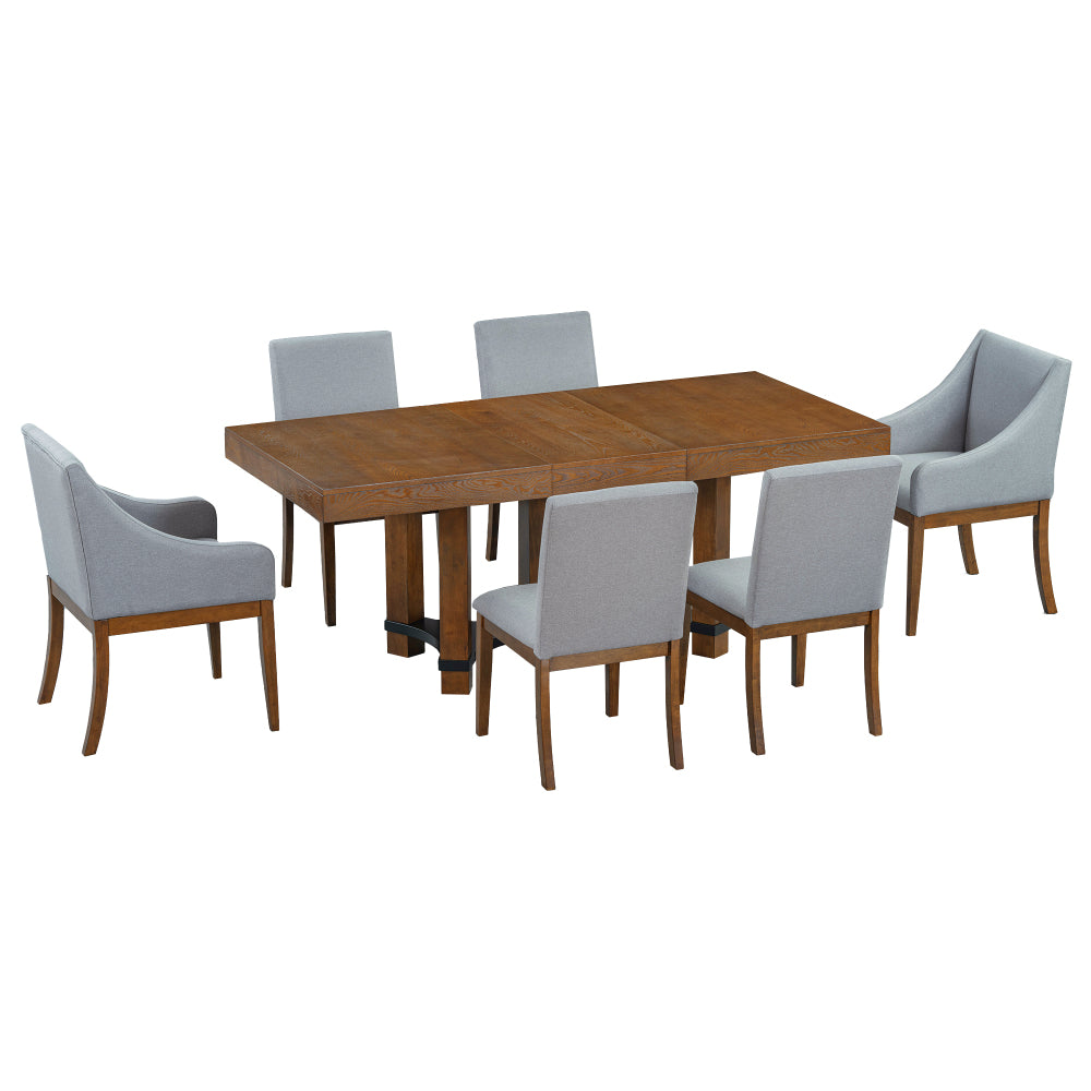 Blevins Dining Set, Set of 7 (Brown)