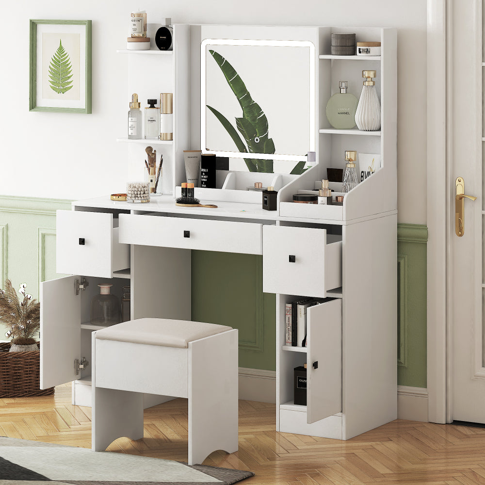Maleah Vanity Desk, White