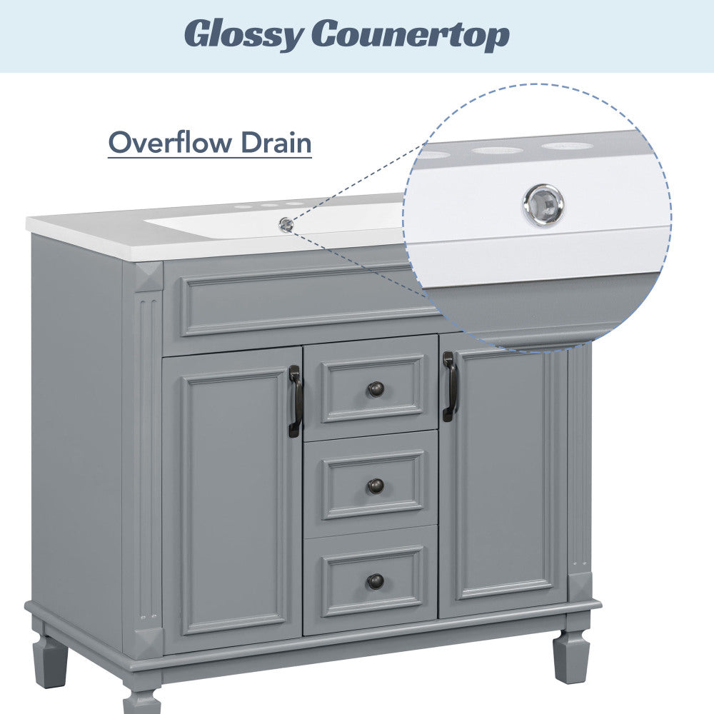 Becker Bathroom Vanity (Grey)