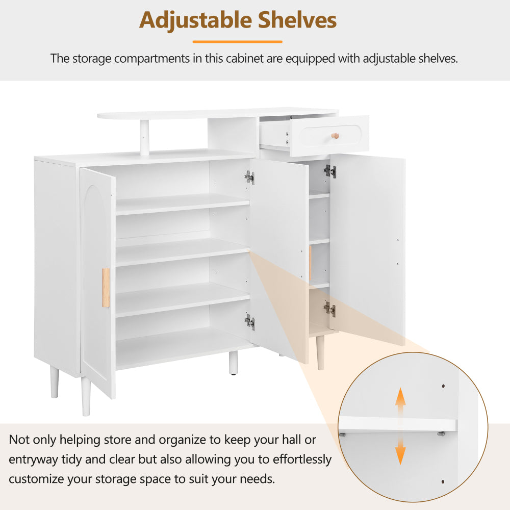 Brycen Shoe Cabinet (White)