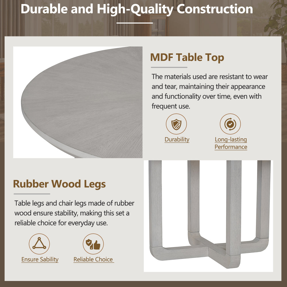 Wiley Dining Set, Set of 6 (Grey)