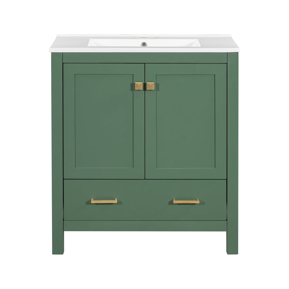 Bautista Bathroom Vanity, Green
