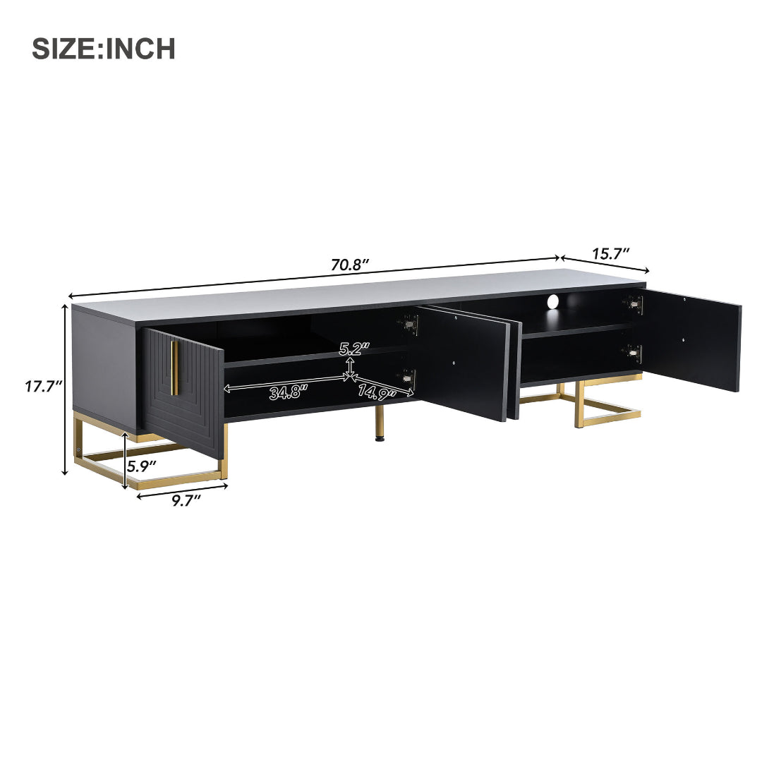 Hugh TV Stand (Black)