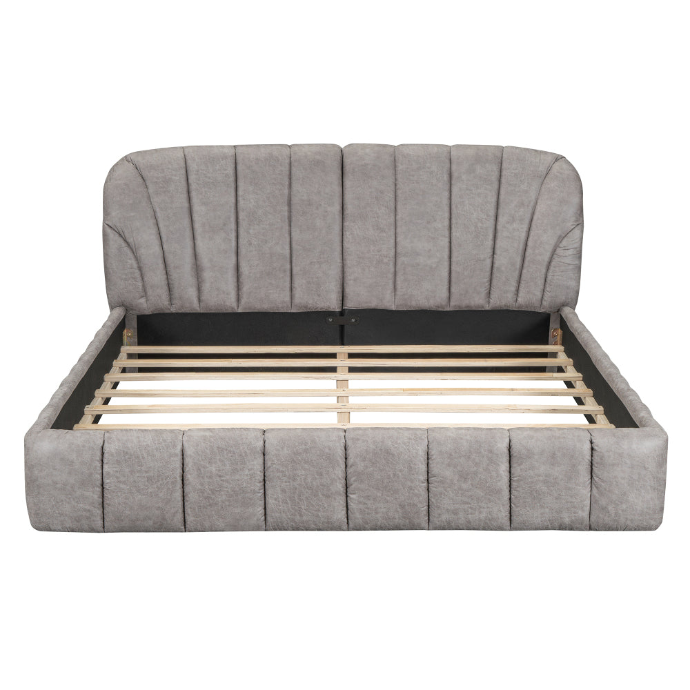 Walters Bed Frame, Queen (Grey)