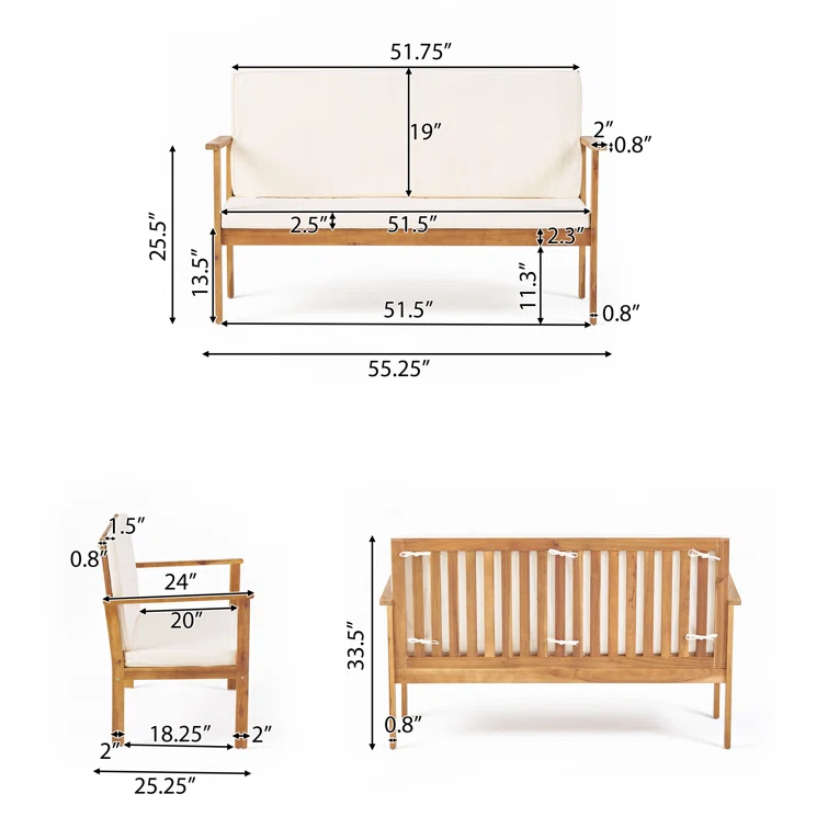 Zendaya Patio Double Sofa