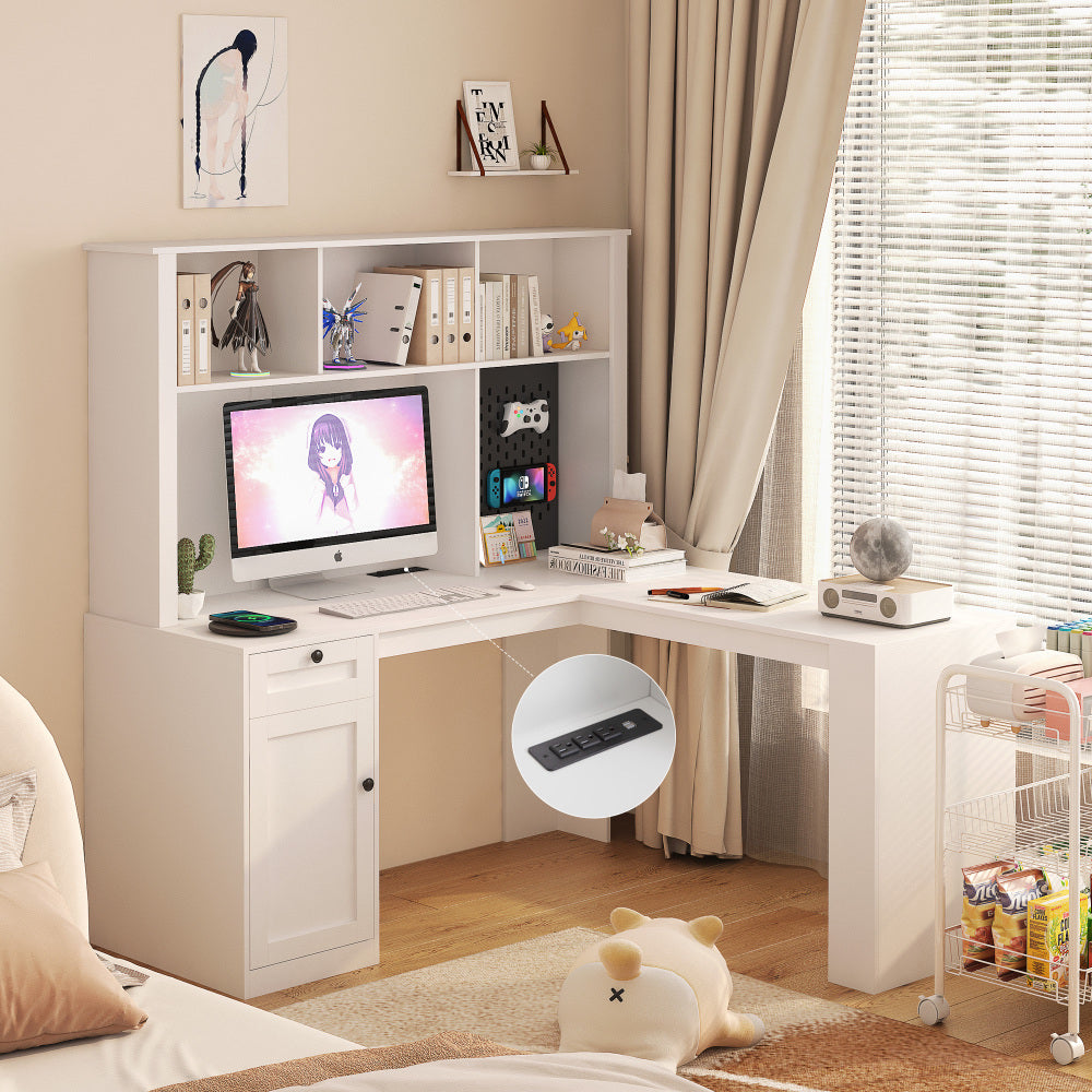 Aubriella Office Desk (White)