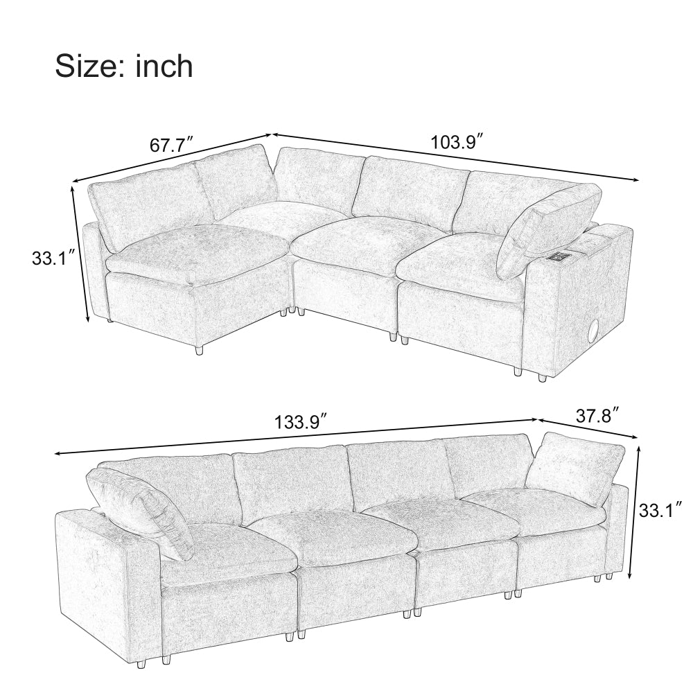 Lacey Sofa, Grey
