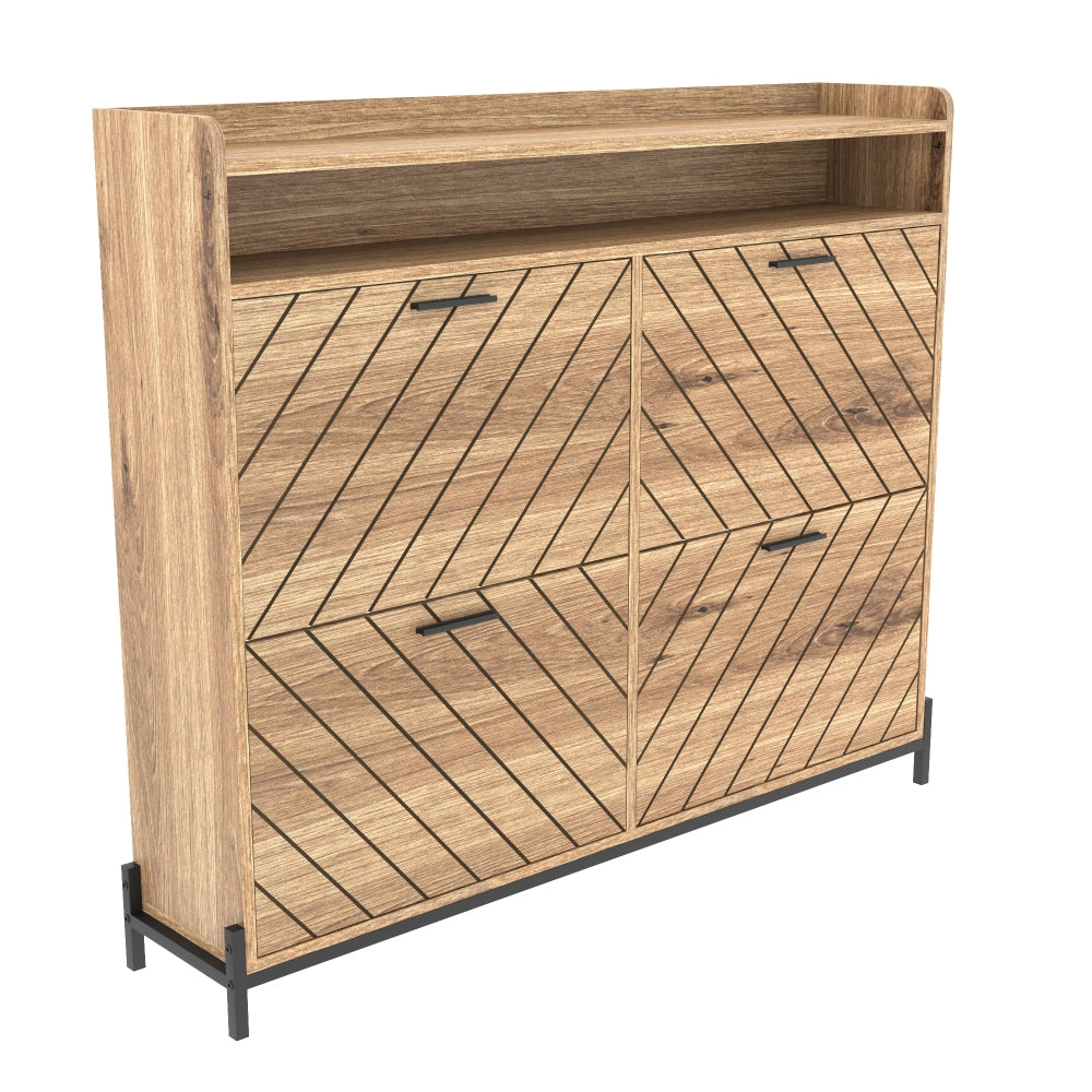 Potter Shoe Cabinet, Natural