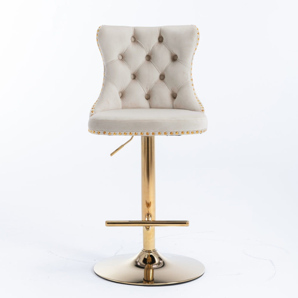 Clayton Bar Stool, Set of 2 (Beige)