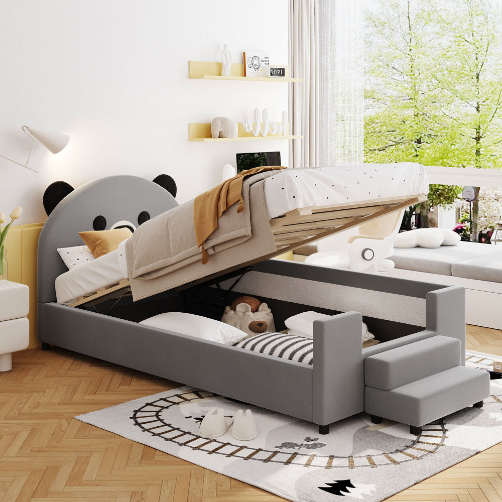 Delgado Kids Bed, Twin (Grey)
