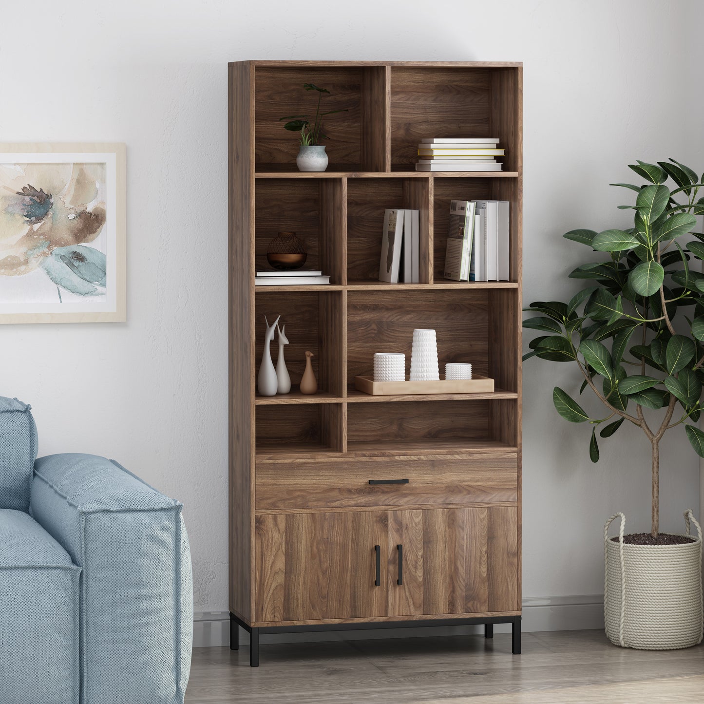 Elliana Bookshelf (Brown)