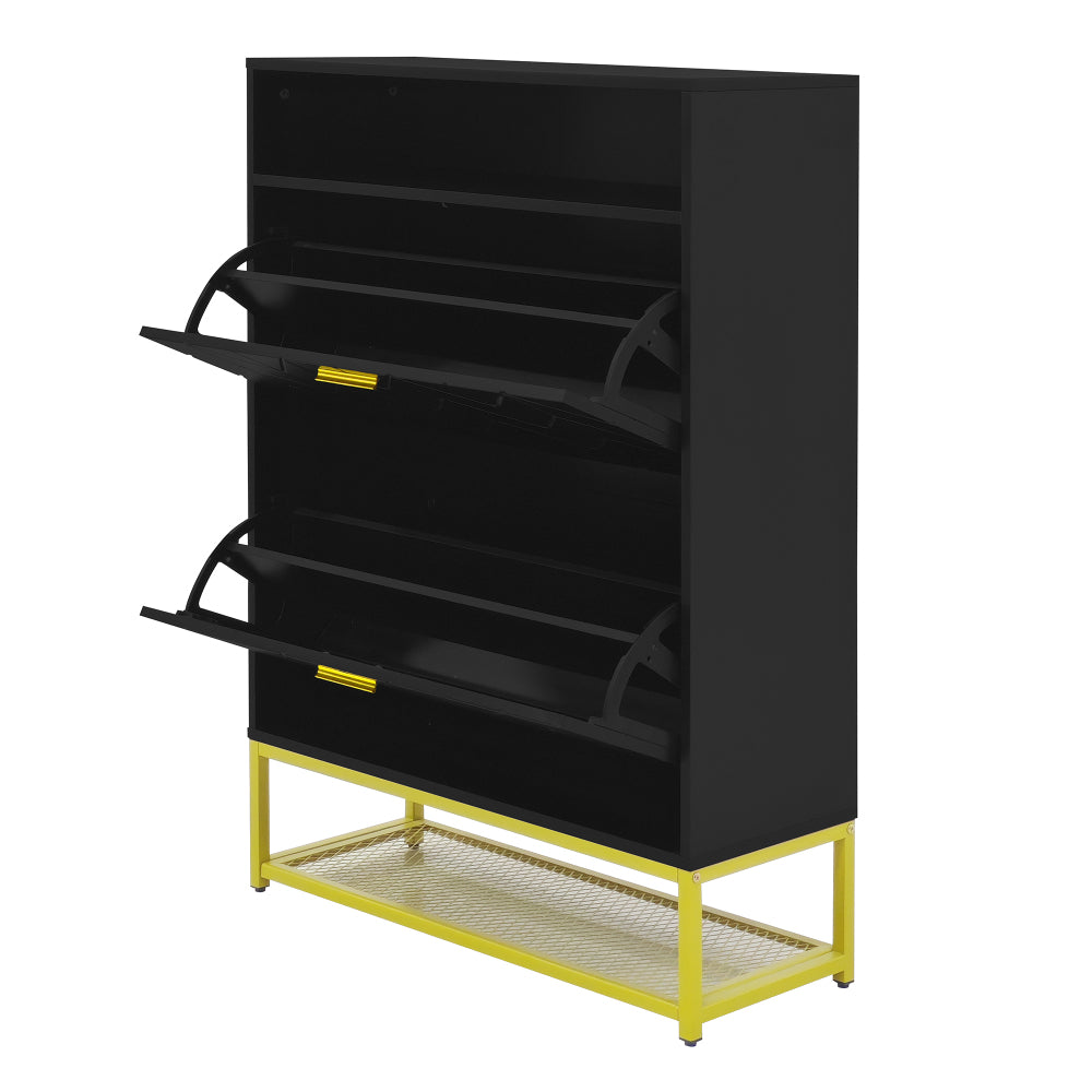 Stokes Shoe Cabinet (Black)