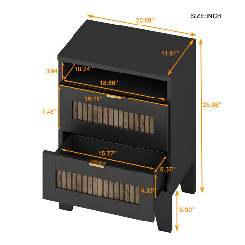 Maximo Nightstand (Black)