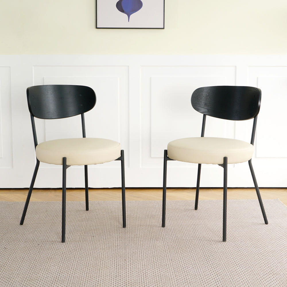 Emerald Dining Chair, Set of 2 (Black)
