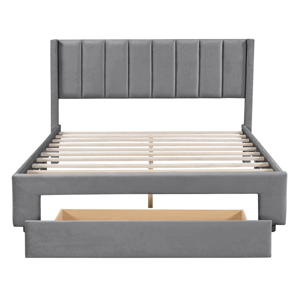 Russo Bed, Queen (Grey)