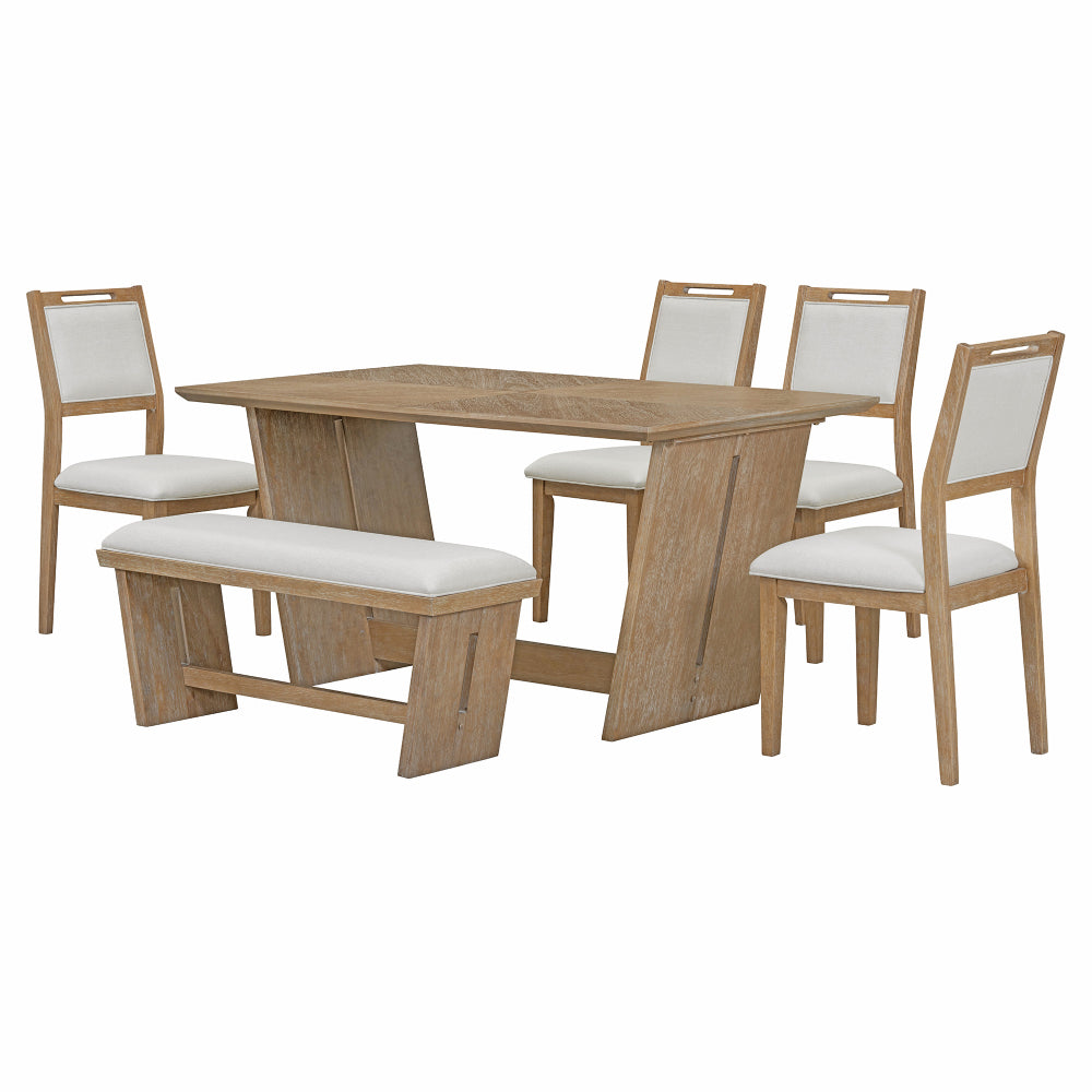 Herring Dining Set, Set of 6 (Brown)