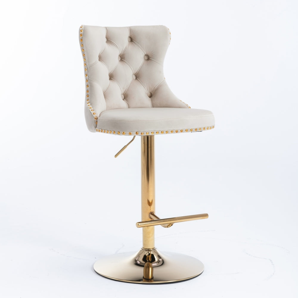 Clayton Bar Stool, Set of 2 (Beige)