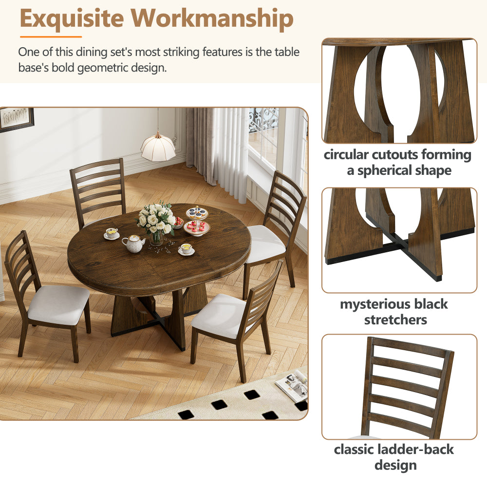 Vargas Dining Set, Set of 5