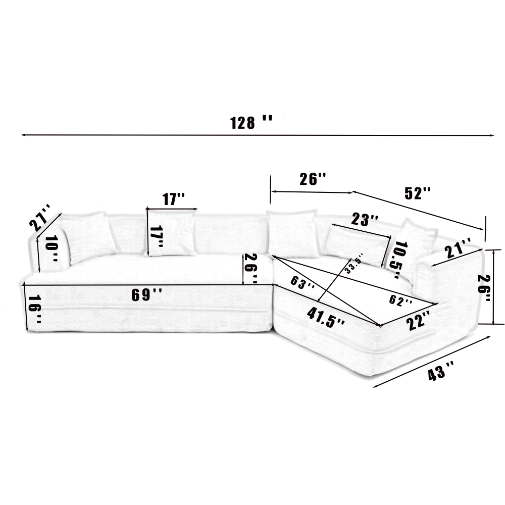 Elian Sofa, Light Brown