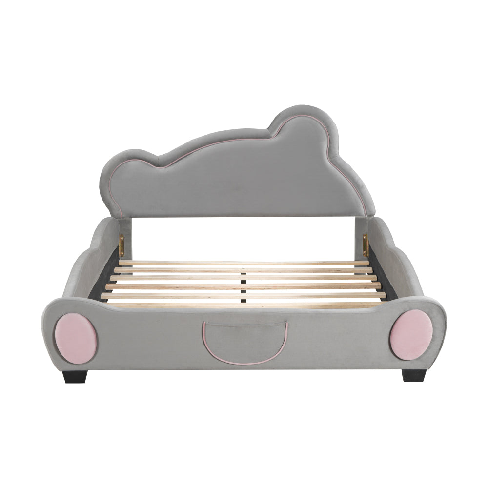 Lester Kids Bed, Full (Grey)
