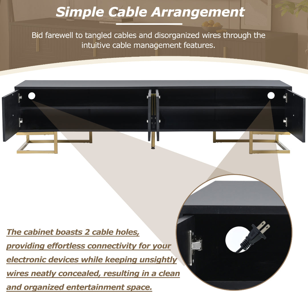 Hugh TV Stand (Black)