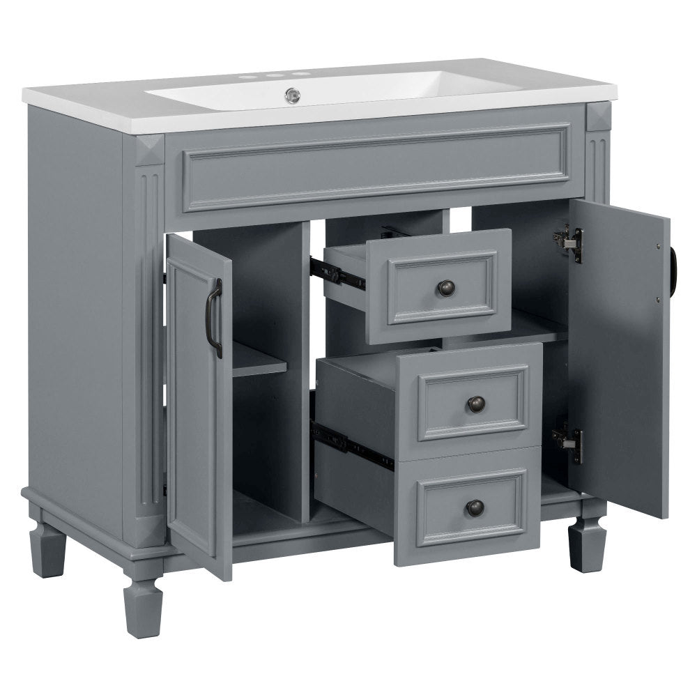 Becker Bathroom Vanity (Grey)