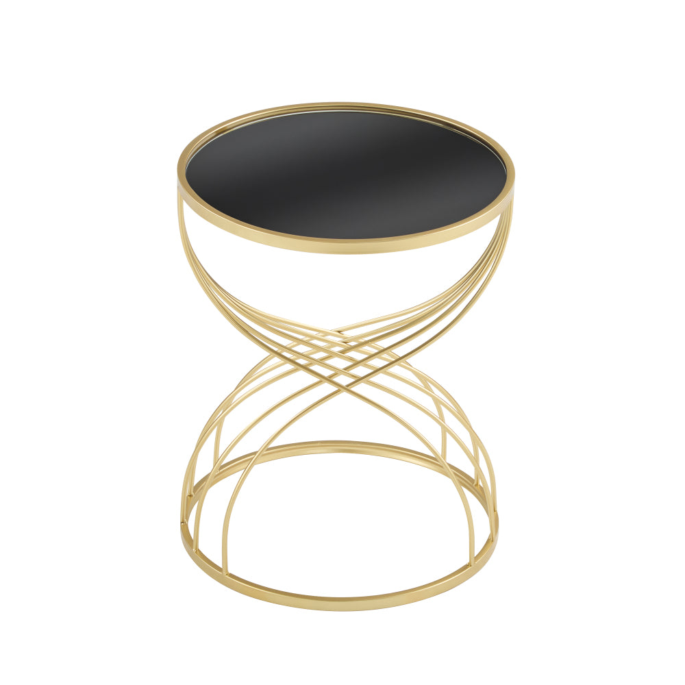 Reese End Table, Gold